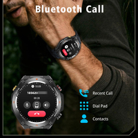 SENBONO Montre Connectée GPS Homme Écran HD 1,45'' avec GPS Intégré, Altimètre, Baromètre, Boussole et Commande Vocale IA, Compatible Android et iPhone