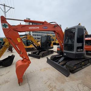 Miniexcavadora Usada Hitachi ZX55 de 5.5 Toneladas con Motor Isuzu Original, Excavadora de Cola Corta para Trabajos de Jardinería y Municipales - Product Image 1