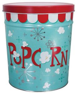 Lata <span class=keywords><strong>de</strong></span> Galletas Vacía, Redonda, Blanca, <span class=keywords><strong>de</strong></span> Grado Alimenticio, con Tapa, Estilo Vintage, para <span class=keywords><strong>Chocolate</strong></span>, Palomitas <span class=keywords><strong>de</strong></span> Maíz y Chips, Personalizable con Impresión - Product Image 4