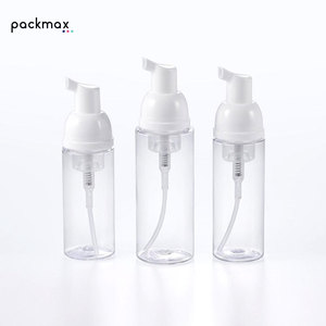 40ml 50ml 80ml Round PET Foaming <b>Pump</b> <b>Bottle</b> with Screw Cap Skincare Soap Mousse <b>Bottle</b> for Facial Cleanser & Foam Soap - Product Image 3