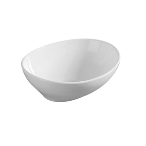 Lavabo de salle de bain en céramique blanc de forme ovale à poser sur <span class=keywords><strong>table</strong></span>, articles sanitaires artistiques, facile à nettoyer, lavabo à poser sur plan, lavabos - Product Image 2