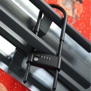 กุญแจล็อคประตูกระจกแบบรหัส 420 มม. พร้อมตะขอเกี่ยว ป้องกันการตัด ใช้กับประตูคู่ สำหรับร้านค้า - Product Image 1