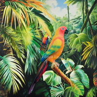 Lézard bleu réaliste grand Animatronics Animal taille vivante laineux Animatronic perroquet soleil Conure modèle pour enfants parc