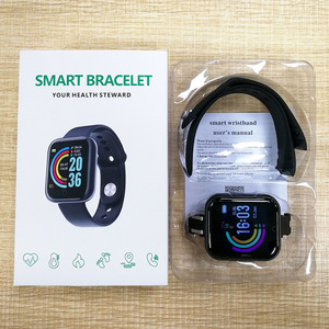 <span class=keywords><strong>Hryfine</strong></span> Y68 D20 montre intelligente rentable en gros sport fréquence cardiaque suivi du sommeil BT appel pour garçons carré TFT Gel de silice - Product Image 6