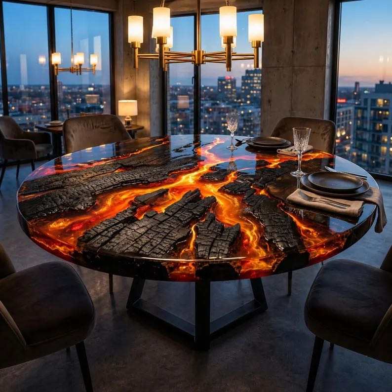 Volcano Coffee Table(90 * 90 *35cm)