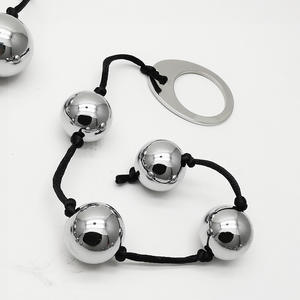 Großhandel Edelstahl Prostata <span class=keywords><strong>Massage</strong></span> Pull Beads Schwere 4 Kugelschreiber Stimulieren Metall Anal Plug - Product Image 2