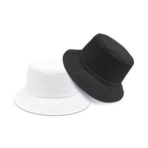 Unisex Solid Cotton Bucket <b>Hat</b> Caps Wholesale Custom Embroidery Logo Outdoor Sunscreen <b>Flat</b> Top for Kids and Fishermen - Product Image 3