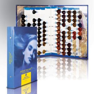 OEM Color de pelo rubio gráfico <span class=keywords><strong>libro</strong></span> helado tinte de pelo Tabla de color para bigen tinte marrón - Product Image 1