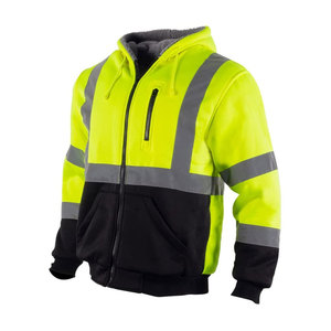 Vêtements de travail d'hiver haute visibilité vestes de sécurité réfléchissantes pour hommes imperméable et respirant pour la construction et la sécurité routière - Product Image 2
