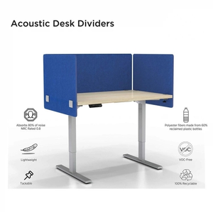 Panel Acústico de Fieltro PET Ecológico, Divisor de Escritorio Absorbente de Sonido, Panel de Privacidad <span class=keywords><strong>para</strong></span> Estación de Trabajo de Oficina - Product Image 6