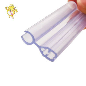 حامل عرض لافتات بلاستيكي مخصص بالجملة للرفوف وطاولات العرض، مشبك شفاف - Product Image 1