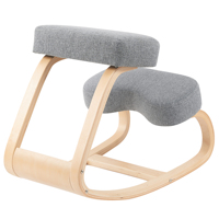 Chaise de bureau ergonomique moderne en bois chaise de bureau pour genoux coussin épais et confortable conception agenouillée à bascule loisirs utilisation hôtelière