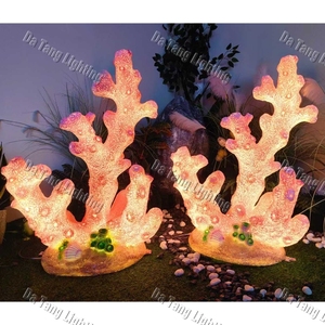Lampes en fibre de verre en forme de corail et d'algues pour aquariums, centres de villégiature, parcs à thème et expositions de paysages marins - Product Image 3