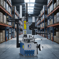 Cambiador de Neumáticos Automático con Inclinación Trasera OD-HOFFWIN S1128B, con Dos Asistentes para la Manipulación de Neumáticos, Motor de 1.1kW, Presión de 8-10 bar, para Taller Automotriz