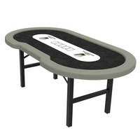Zienyh — Table de Poker pliable en forme de H, 240cm, prix d'usine, Texas Holden, avec jambes pliantes