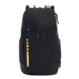 <b>Black</b> Nylon <b>Backpack</b> 30-40L with Reflective Strip for Gym Outdoor Sports Travel - Product Image 2