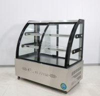 Xiangming refroidisseur de gâteau verre trempé refroidisseur de pain gâteaux réfrigérateur vitrine vitrine avec Force Air pour l'affichage de gâteau