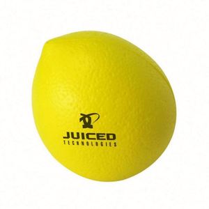 Balle anti-stress en PU de haute qualité avec logo personnalisé, en forme de citron simulé, pour cadeau promotionnel - Product Image 1