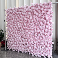 Backdrop Dinding Bunga 8ft X 8ft Dekorasi Backdrop Pernikahan Bunga Artificial untuk Dekorasi Perlengkapan Dekorasi Acara