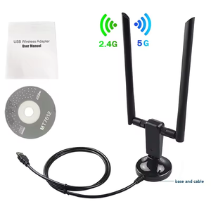 การ์ดเชื่อมต่อเครือข่ายไร้สาย HT Hot Seller USB3.0 Dual-Band 1200M  2.4G/5.8G  ไม่ต้องติดตั้งไดรเวอร์  โมดูลรับสัญญาณ WiFi ของแท้ใหม่ มีสินค้าในสต็อก - Product Image 2