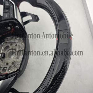 Spot New Products Honeycomb Carbon Alcantara LED Steering Wheel for Audi A3 A4 A5 A6L A8 Q3 Q5 Q7 Q8 TT B9 Car Steering Wheel - Product Image 5