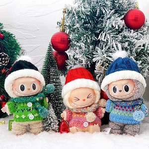 Ensemble de tenues de Noël pour poupées en vinyle, pulls en tricot, chapeaux, vêtements d'hiver pour poupées, version Q, unisexe, nouveaux accessoires - Product Image 1