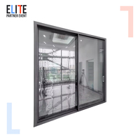 Porte coulissante d'entrée en aluminium à double vitrage de luxe en gros, fabrication en vrac, autres portes