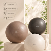 Ballon de yoga mini en PVC mat 8 pouces, plusieurs tailles (15cm, 20cm, 25cm), anti-éclatement, souple, pour Pilates et gymnastique, avec logo personnalisé pour la maison