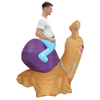 Offre Spéciale gonflable adulte équitation escargot mascotte pour Festival fête décorations Cosplay Halloween Costume Halloween Festival Animal