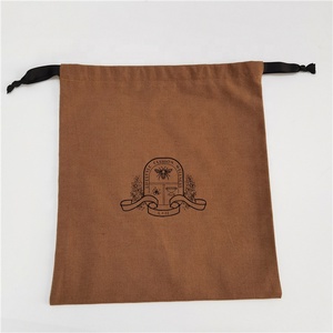 Eco-Friendly Muslin Pouch Custom Logo <b>Printed</b> Cotton <b>Canvas</b> Dust Bag <b>Canvas</b> Drawstring Bag Handbag Cover Dust Bag - Product Image 4