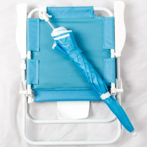 Piccola Sedia Pieghevole Portatile per Bambini <span class=keywords><strong>con</strong></span> Tettuccio Parasole per Spiaggia e Campeggio - Product Image 3