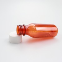Bouteille en plastique Offre Spéciale de sirop de tabac ambre, flacon de liquide de 2oz pour médicaments en plastique PET CR Cap