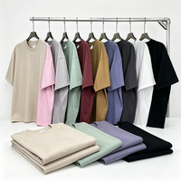 T-shirt décontracté à manches courtes et col rond pour homme, coupe ample et oversize, multicolore uni, style streetwear quotidien