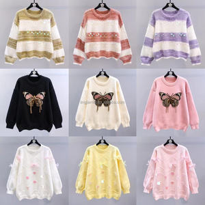 Nuova Moda <span class=keywords><strong>Invernale</strong></span>: <span class=keywords><strong>Cardigan</strong></span> Lavorato a Maglia da <span class=keywords><strong>Donna</strong></span> con Collo Tondo e Maniche Lunghe, Maglione Casual Femminile all'Ingrosso - Product Image 3