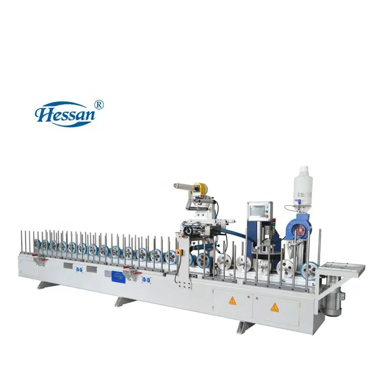 High Speed PUR Hot Melt Glue Wrapping Machine For PVC MDF Profile Lamination Woodworking Machine For Making Door Frame