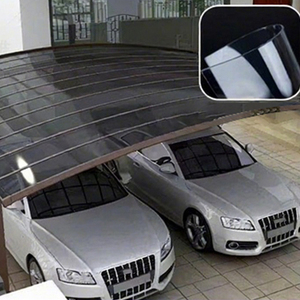 Toldo de coche de policarbonato resistente a los rayos UV al mejor precio de fábrica <span class=keywords><strong>para</strong></span> <span class=keywords><strong>estacionamiento</strong></span> a largo plazo en aeropuertos - Product Image 1