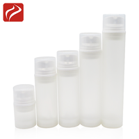 Vente en gros 10ml 15ml 30ml 50ml givré couleur blanche PP Airless bouteille de sérum cosmétique emballage