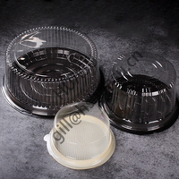 Vente chaude fournitures de cuisson cuire 4 "6" 8 "10" boîte à gâteau en mousseline de soie Mousse couche ronde fromage Transparent épaissi boîte à gâteau d'anniversaire