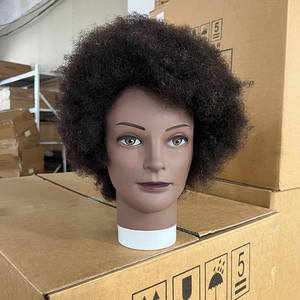 Tête de poupée universitaire à livraison rapide tête de mannequin <span class=keywords><strong>Afro</strong></span> <span class=keywords><strong>cheveux</strong></span> réels avec <span class=keywords><strong>cheveux</strong></span> <span class=keywords><strong>afro</strong></span> <span class=keywords><strong>pour</strong></span> formation de coiffeurs à vendre - Product Image 1