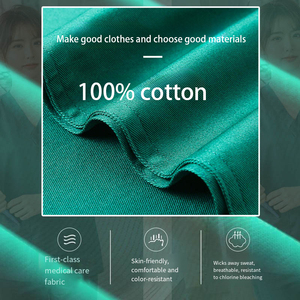 Scrubs Uniforms Sets V-Neck <b>Nurse</b> Scrub Set Short Sleeve Hospital Uniforms 100% Cotton Anti-static Wholesale OEM/ODM Services - Product Image 5