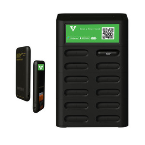 Oem thương mại điện thoại di động sạc trạm kiosk 12 khe cắm nhanh chóng sạc điện thoại di động sạc máy bán hàng tự động 65W Cáp ngân hàng cho thuê - Product Image 3