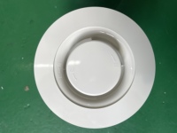 Diffuseur de plafond rond moderne en plastique ABS, angle de 180°, bouton poussoir, installation facile pour les systèmes de ventilation des bâtiments