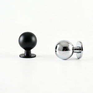 Zinc Alloy Single Hole <strong>Black</strong> Coating Drawer <strong>Knob</strong> with Mounting Screws for Kitchen Cabinet Wardrobe Furniture Hardware Handles - Product Image 6