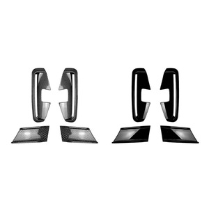 Pegatinas para Ventilaciones de Aire del Parachoques Delantero BMW Serie 4 G22 G23 M Sport, Textura de Fibra de Carbono Negro Piano, Adhesivos Decorativos - Product Image 2