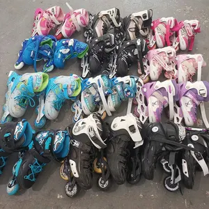 Großhandel Markenschuhe gebrauchte Roller-Schlittschuhlaufschuhe Erwachsene Kinder-Roller-Schlittschuhlaufschuhe gebrauchte gemischte Kinder-Schuhe