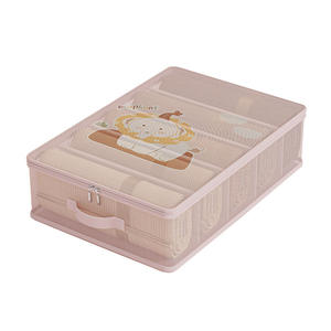 ชุดกระเป๋าจัดเก็บเสื้อผ้าแบบตั้งได้ทรงสี่เหลี่ยมผืนผ้าสำหรับห้องนอน ยี่ห้อ Yiwu พร้อมหูหิ้วและซิป - Product Image 4