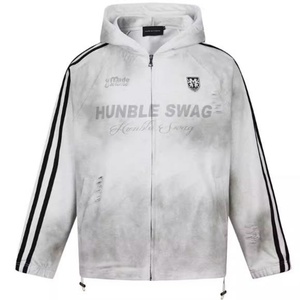 Sudadera con Capucha Personalizada, Estilo Vintage, Lavado Desgastado, con Cierre, Unisex - Product Image 4