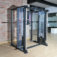 INPEK Functional-3D Machine Smith multifonction 12-en-1 K1902 Solution de salle de sport commerciale Capacité 520 kg Épaisseur du tube 3,0 mm Carbone
