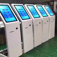 Kiosque libre-service de 19 pouces avec écran tactile et lecteur de code QR pour imprimante thermique