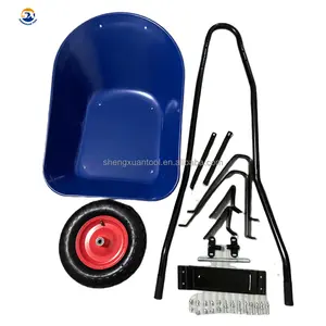 Made In China Steel Strong Truper Design Heavy Duty Stable Wheelbarrow